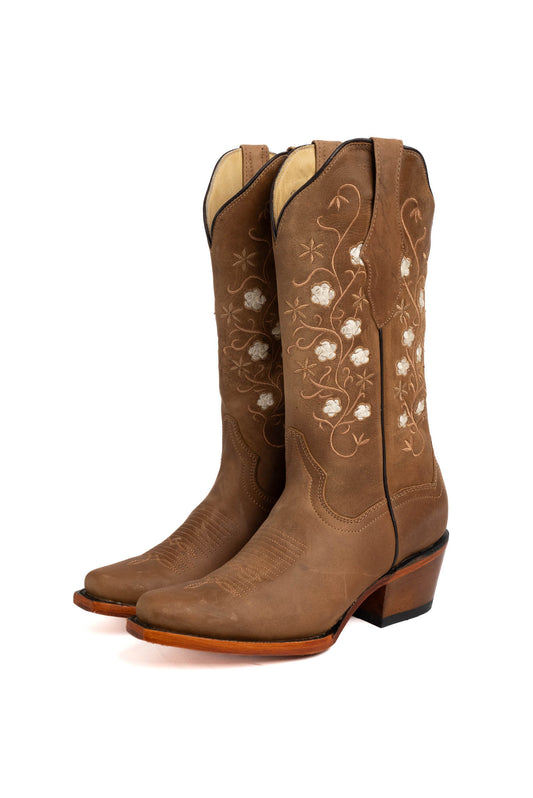 Flor Estrella Retro Cowgirl Boot