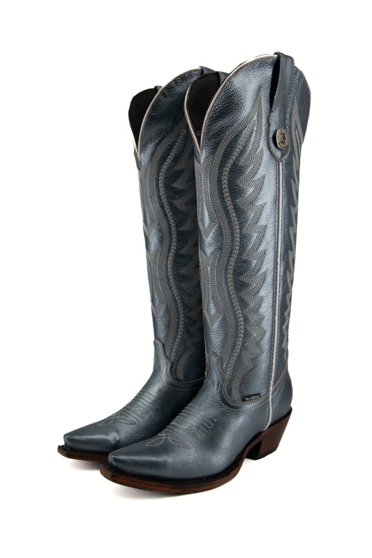 Camila Metallic Tall Snip Toe Cowgirl Boot