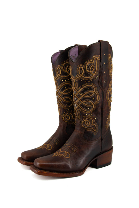 Infinito Damiana Tang Frontier Toe Cowgirl Boot