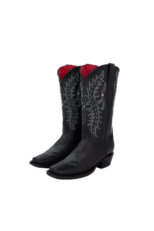Paulina Borrego Frontier Red Bottom Cowgirl Boot