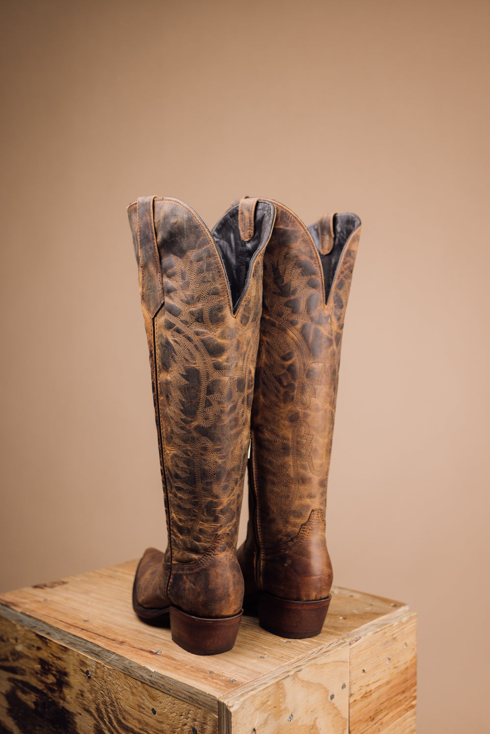 The Paola Tall Wide Calf Friendly Cowgirl Boot