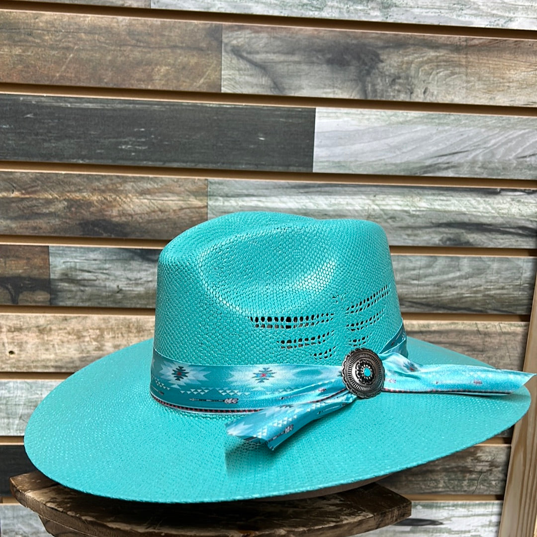Perla Turquoise Hat Final Sale