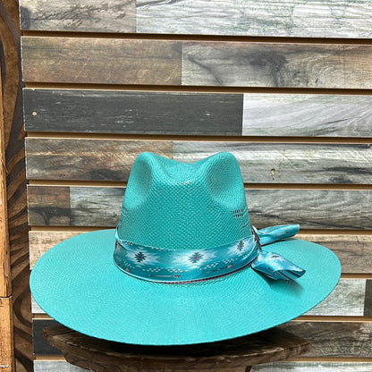 Perla Turquoise Hat Final Sale