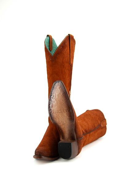 The Victoria Gamuza Shedron Tall Point Toe Boot  FINAL SALE