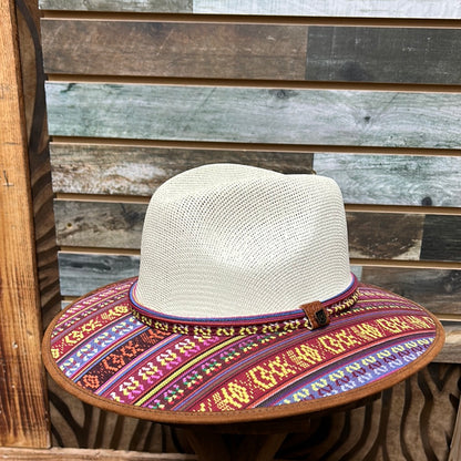White/Brown Aztec Hat Final Sale