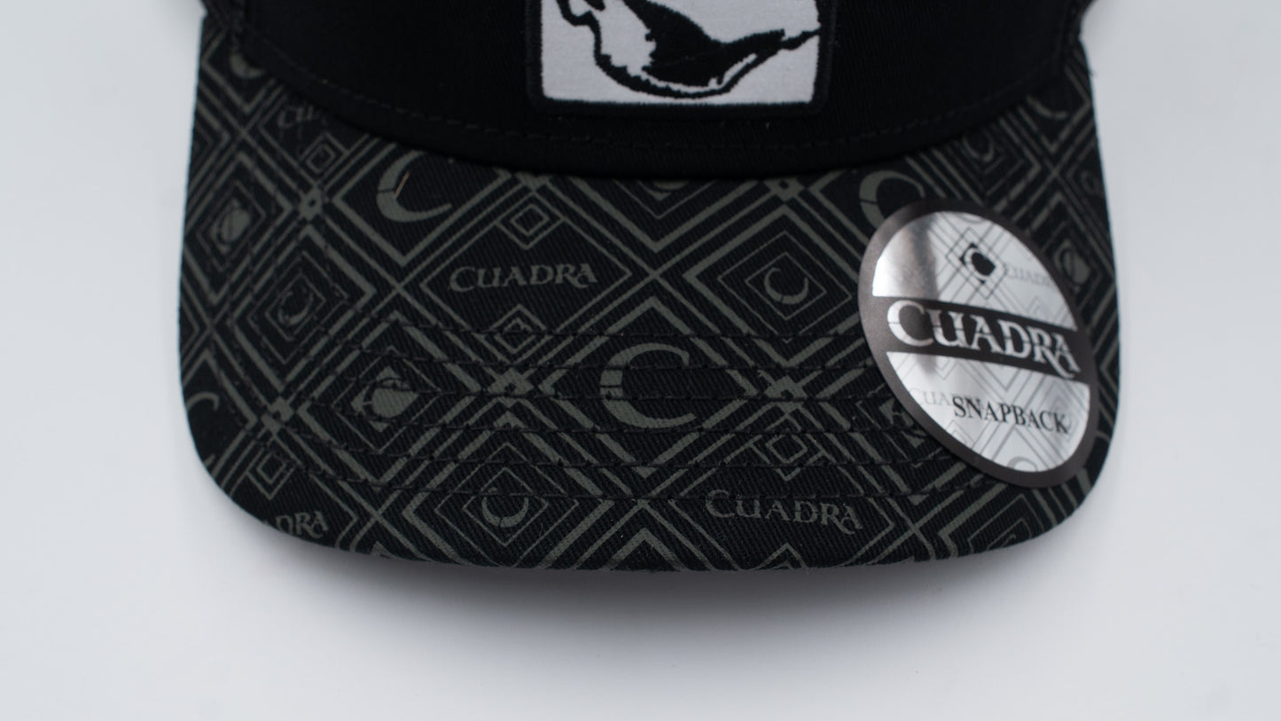 CUADRA Grey Cap with Embroidery Stingray Patch