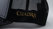 Cuadra Black Embroidery Elephant Patch Cap
