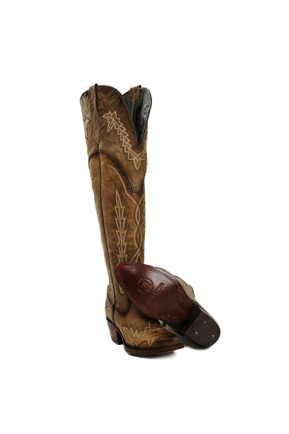 Alexa XL Est. Otono C/ Copete Wide Calf Friendly Cowgirl Boot