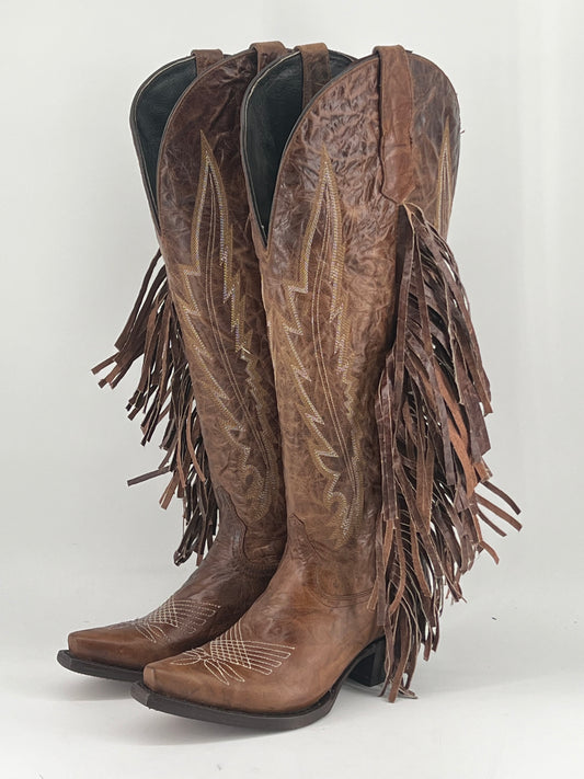 Brandy Borrego Barbas Wide Calf Friendly Tall Cowgirl Boot
