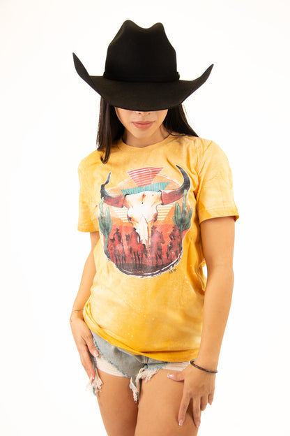 BC BL Sunset Steer Trendy T-Shirt