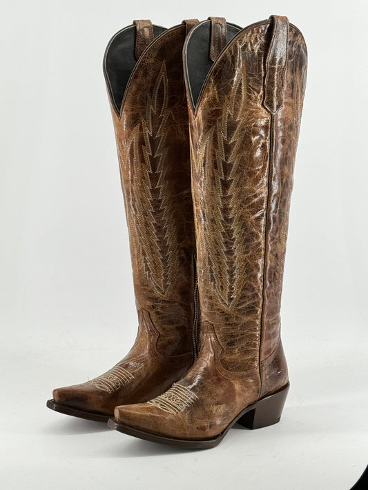 Valentina Tall Neutral Edition Snip Toe Cowgirl Boot