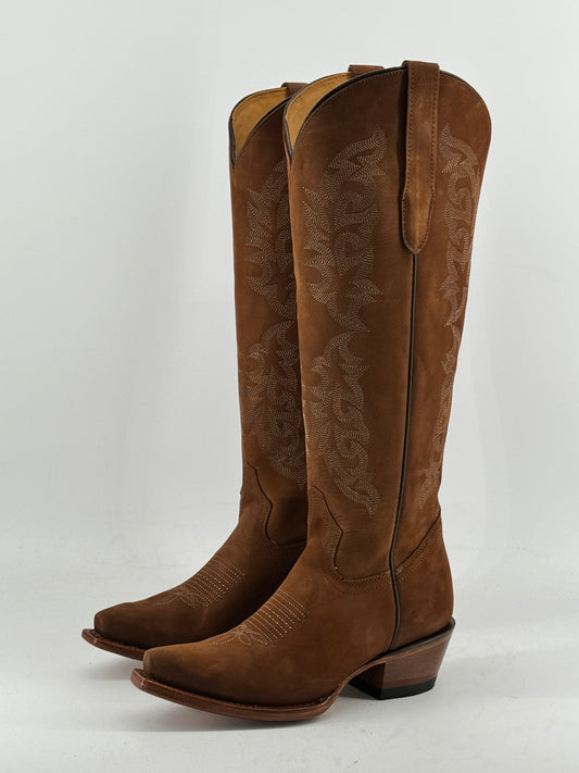 Mariana Tall Wide Calf Friendly Snip Toe Cowgirl Boot