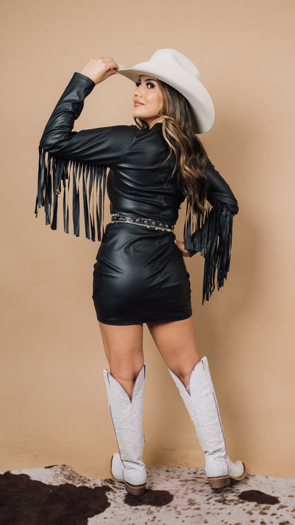Kylie Leather Dress JJ