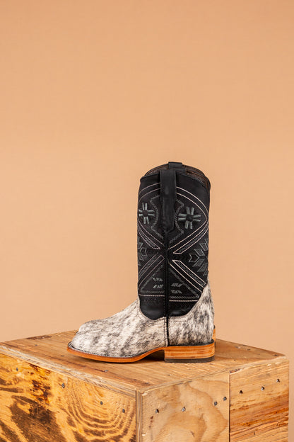 Pelo Blanco Negro Pecoso Cowgirl Boot