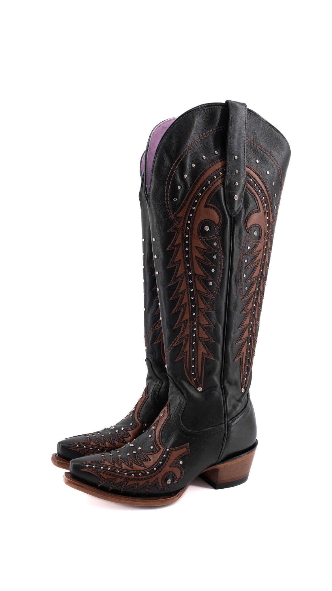 Amanda Tall Wide Calf Friendly Cowgirl Boot
