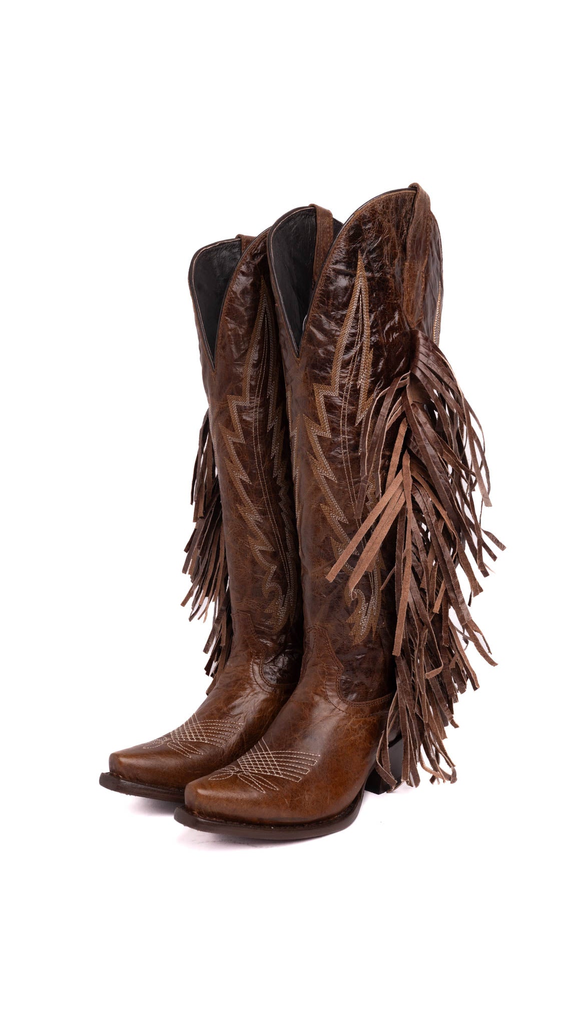 Brandy Borrego Barbas Wide Calf Friendly Tall Snip Toe Cowgirl Boot