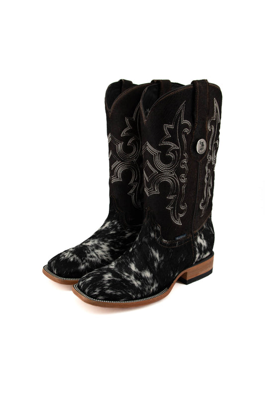 Women's Cowhide Square Toe Boot Size 8 Box 3K **AS SEEN ON IMAGE**