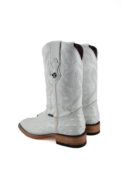 Imit Avestruz Ranch Square Toe Cowboy Boot
