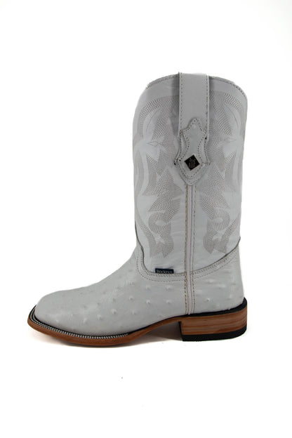 Imit. Avestruz Ranch Square Toe Cowboy Boot