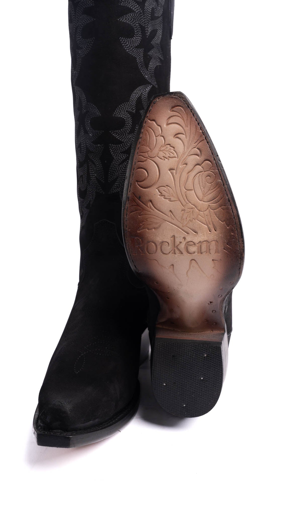 Mariana Nobuck Tall Snip Toe Cowgirl Boot