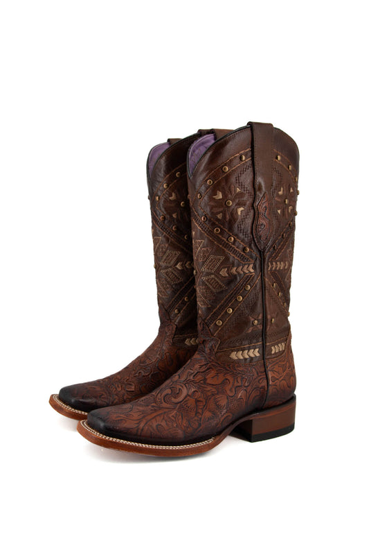 Cheroke Cincelado Square Toe Cowgirl Boot