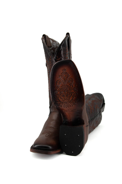 448 - Jenny Barcelona Cafe Square Toe Cowgirl Boot