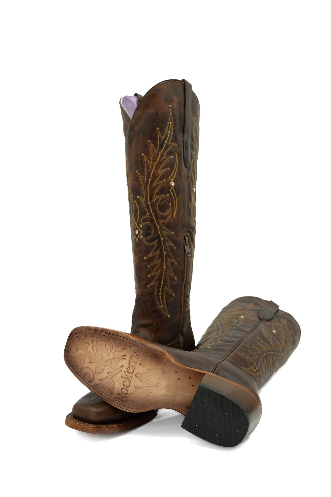 Paulina Rodeo Square Toe Tall Cowgirl Boot