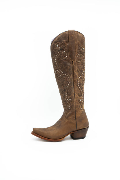 Sophia America Cogñac Tall Cowgirl Boot