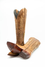 Alexa Aguila Tall Wide Calf Friendly Snip Toe Cowgirl Boot