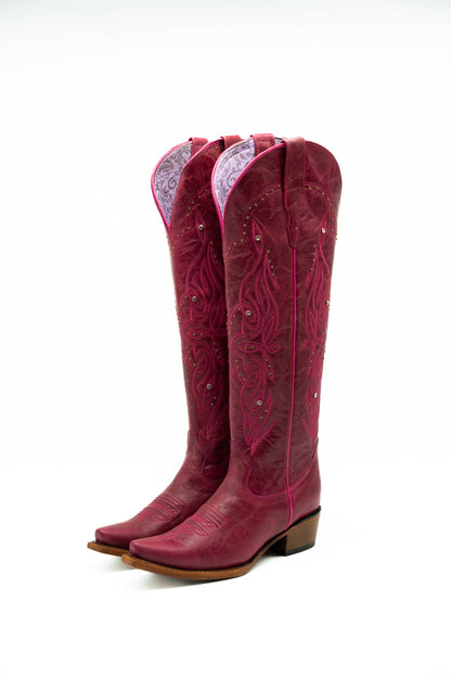 Rosalia Olden Magenta Tall Cowgirl Boot