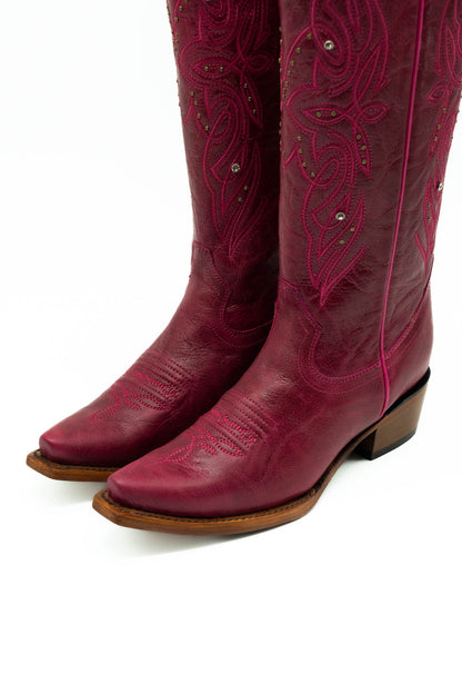 Rosalia Olden Magenta Tall Cowgirl Boot