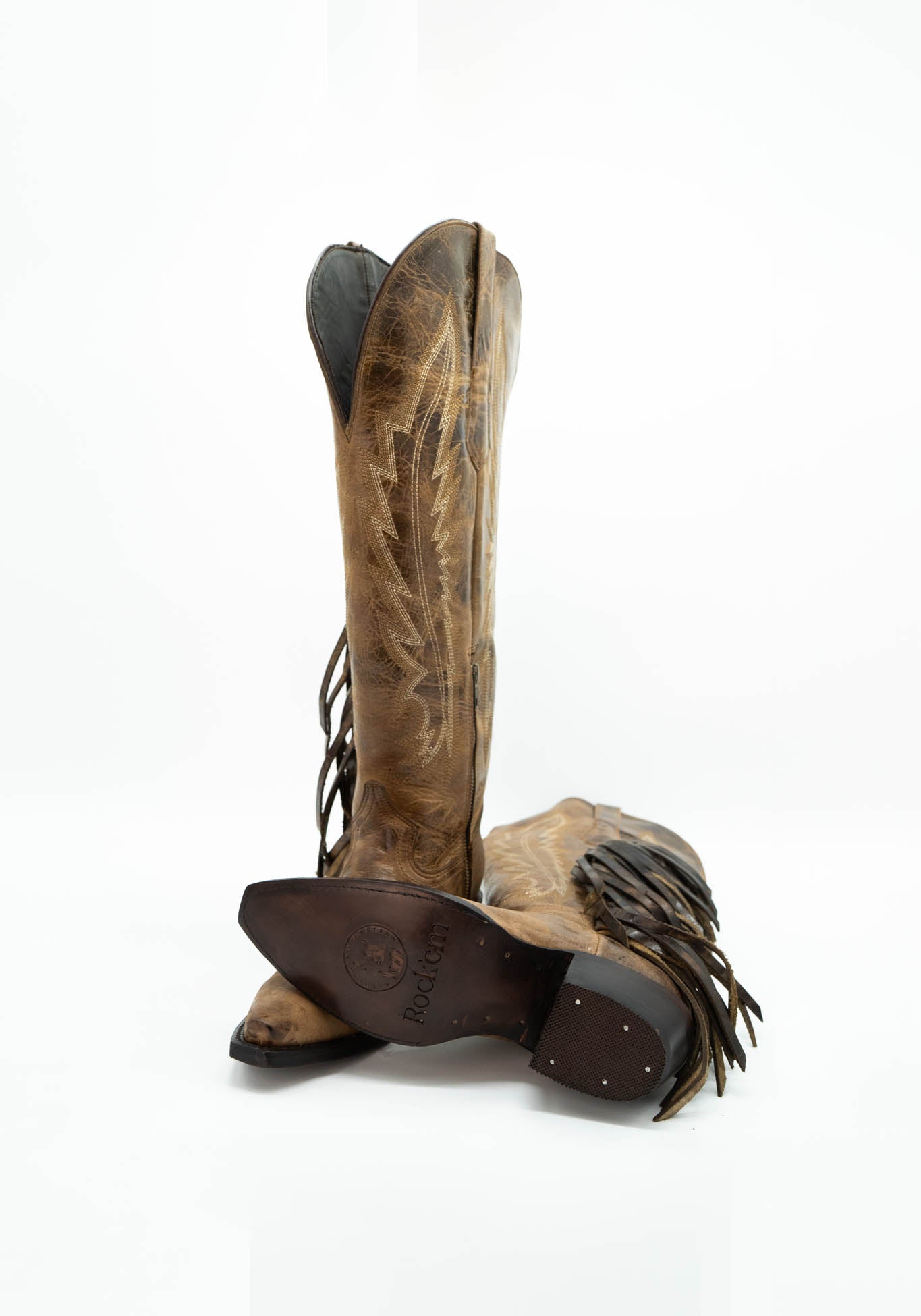 Brandy Borrego Barbas Wide Calf Friendly Tall Snip Toe Cowgirl Boot