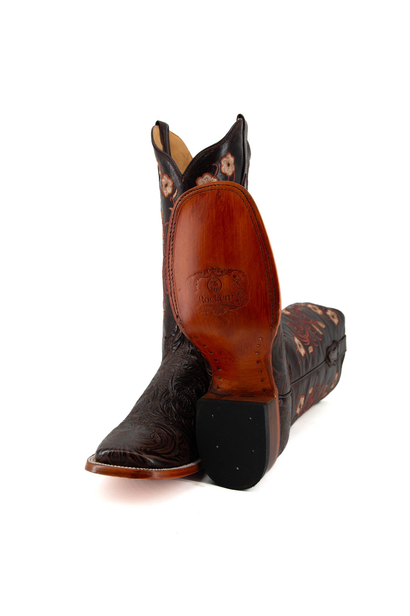 Ramitas Cincelado Bulldog Cowgirl Boots