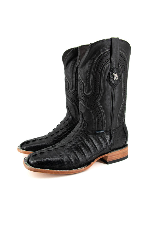 Exotic Alligator Tail Cowboy Boot Square Toe
