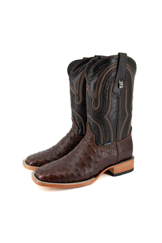 Exotic Ostrich Cowboy Boot Square Toe