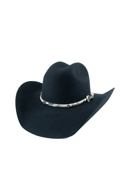 Star Concho Cowhide Hatband