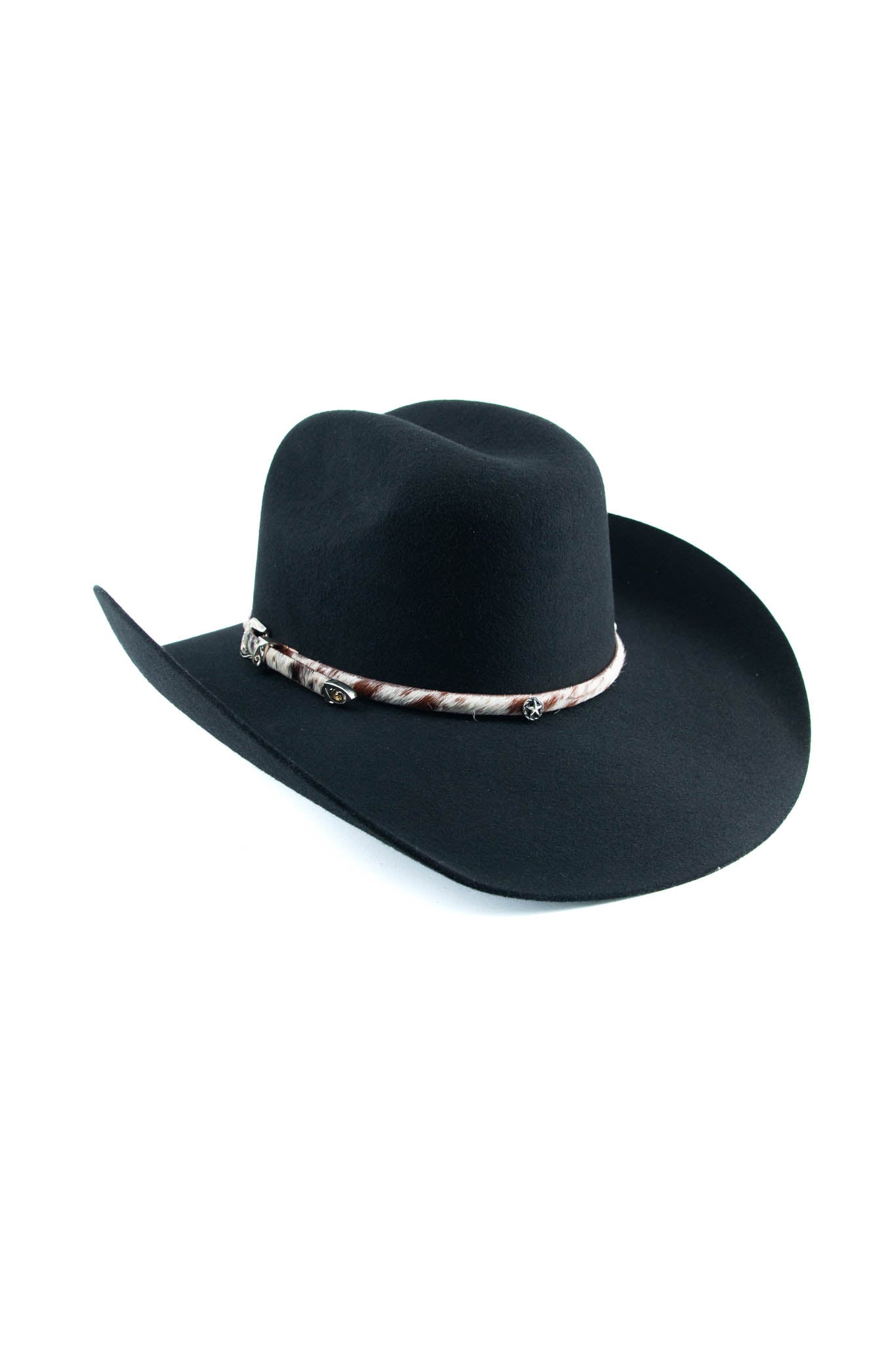 Star Concho Cowhide Hatband