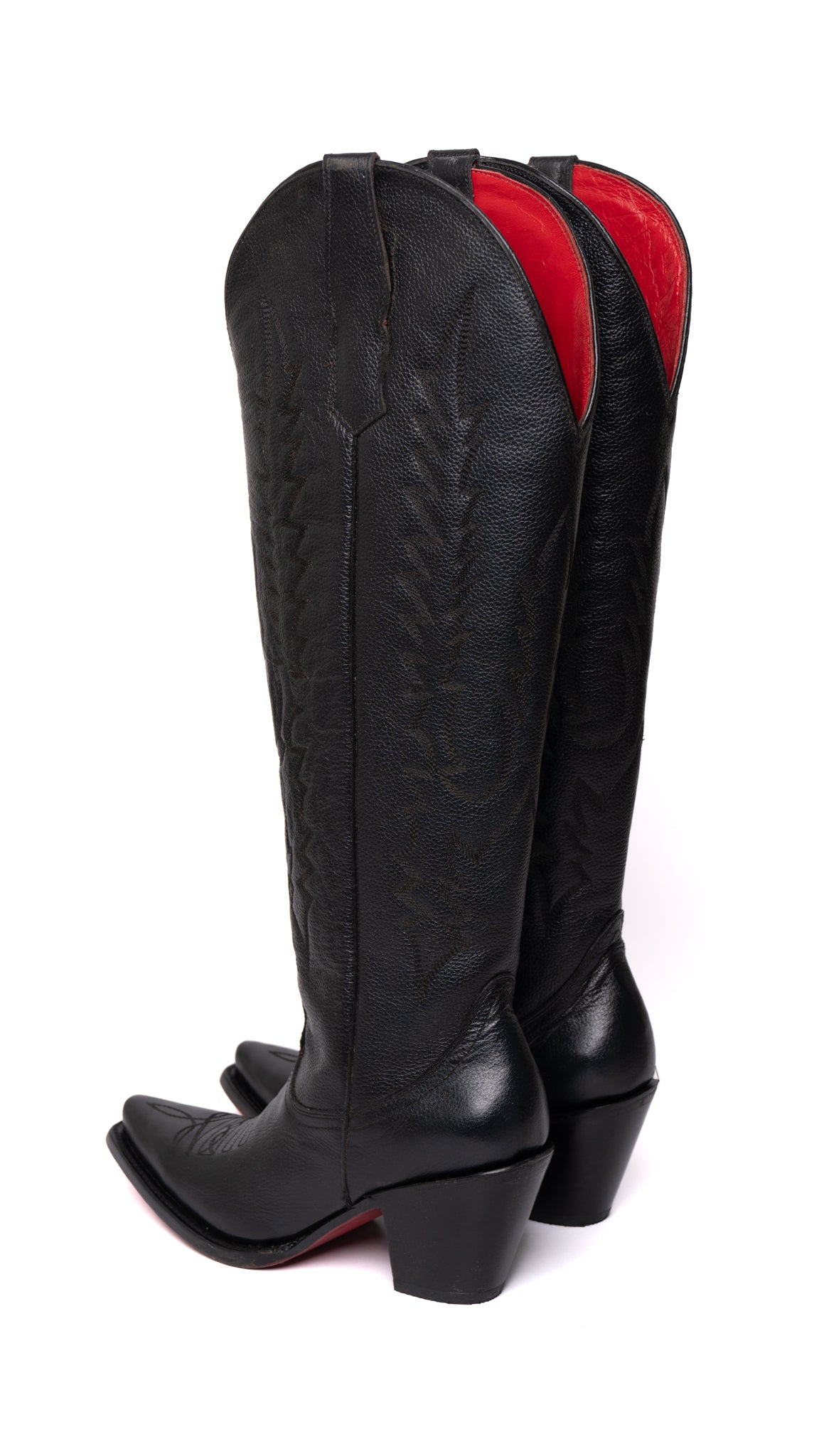 Regina Tall Red Bottom Cowgirl Boot