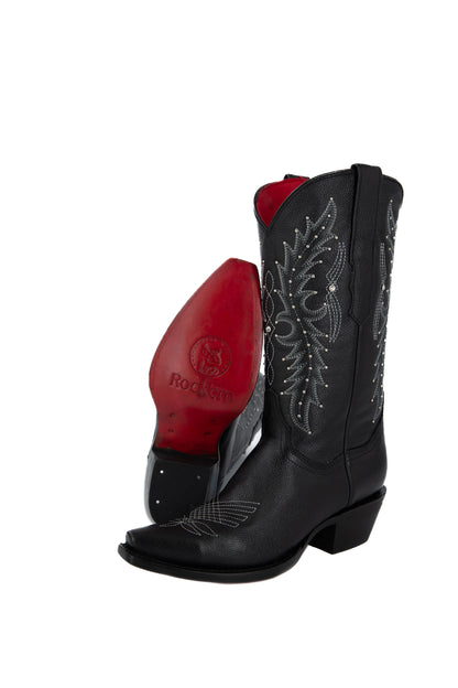 Paulina Borrego Snip Toe Red Bottom Cowgirl Boot