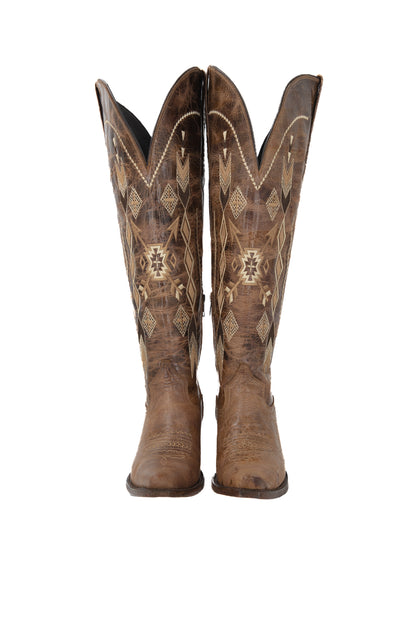 Azteck Edition Wide Calf Friendly Tall Cowgirl Boot
