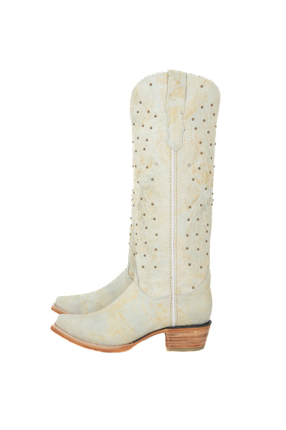 Paulina Piel Old Crazy Hueso Tall Cowgirl Boot