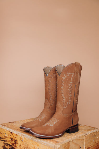 The Sandy Nobuck Square Toe Boot FINAL SALE