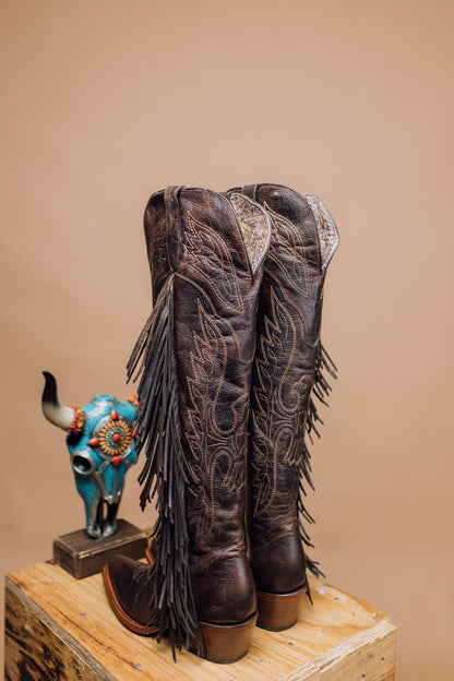 The Juany XL Fringe Cowgirl Boot