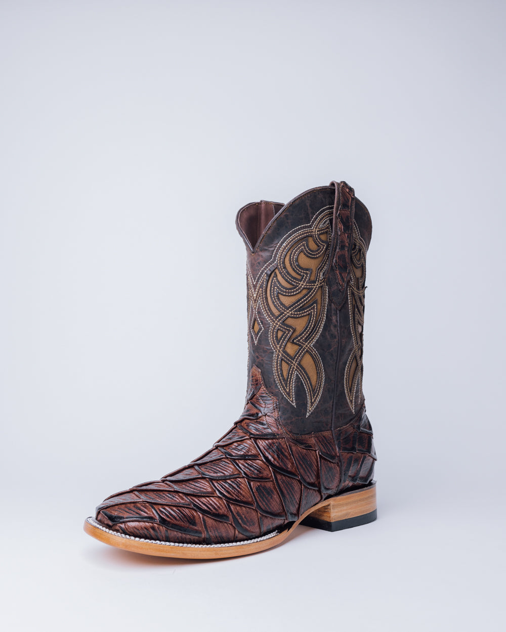 The Mar y Tierra Fish Print Square Boots FINAL SALE