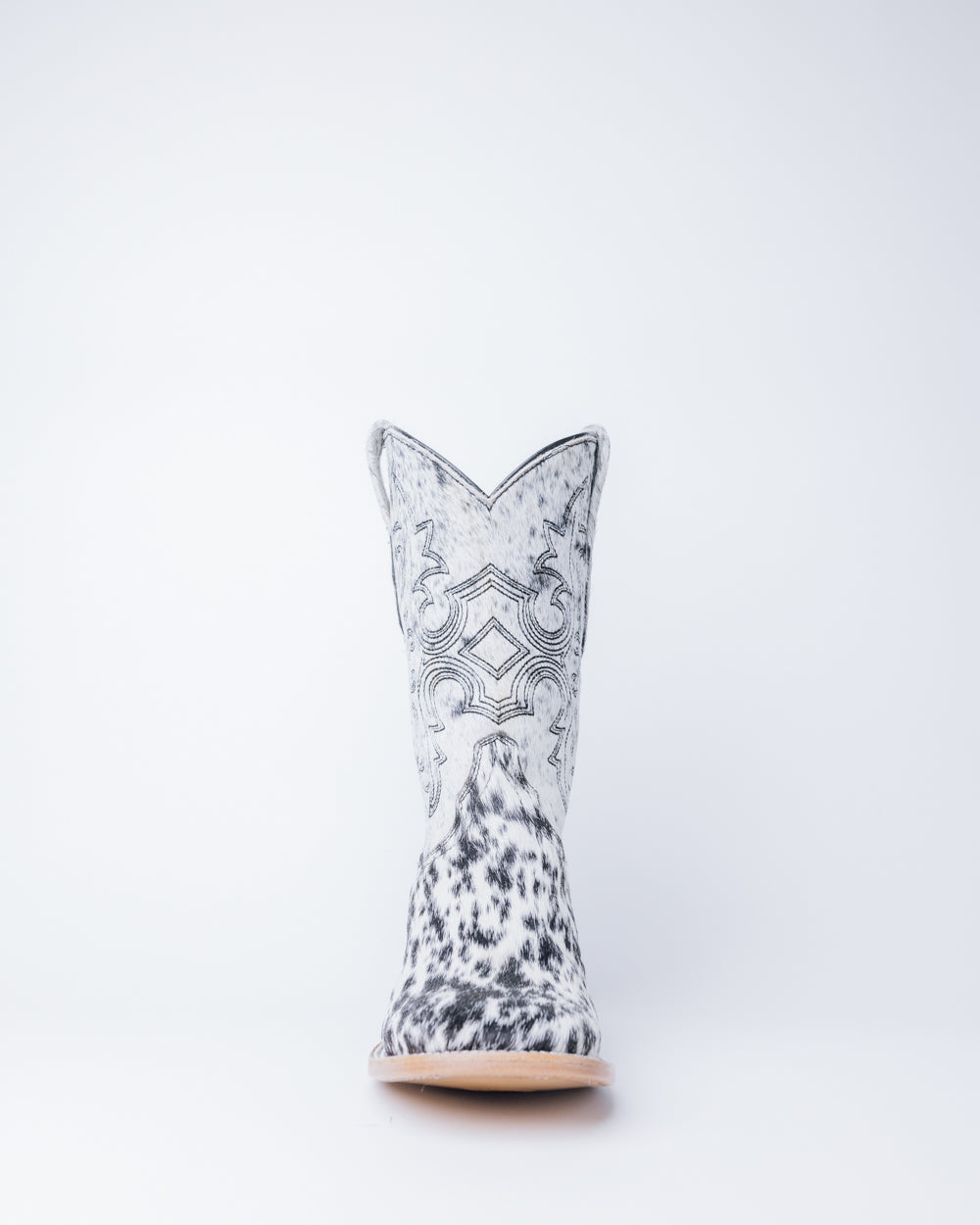 The Katherine Cowhide Square Toe Boot
