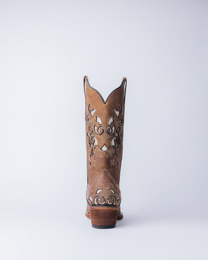 The Damaris Tan Cowgirl Boot