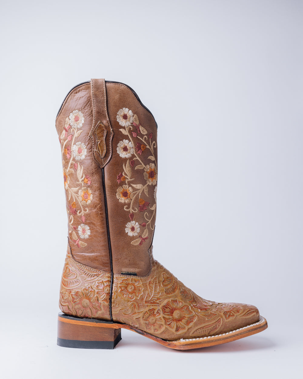 The Clarissa Cincelado Square Cowgirl Boot