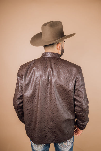 *PRE-ORDER* Men's Full Ostrich Genuine Leather Jacket