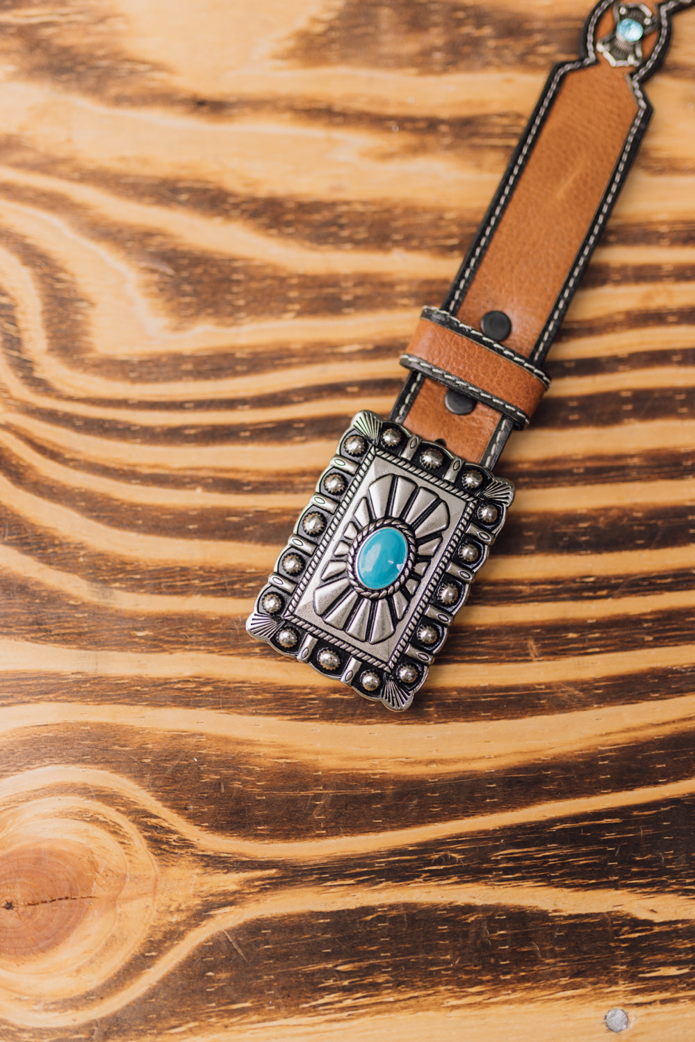 Silver Turquoise Camel Concho Belt