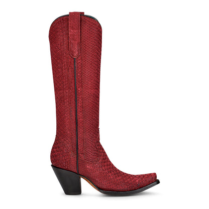 LD Red Python Tall Top Full Exotic Boot